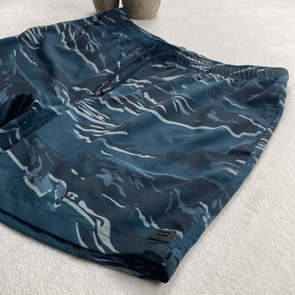 Billabong Athletic Division Camouflage Surftrek Elastic Shorts (Dark Turquoise) - Picture 3 of 14